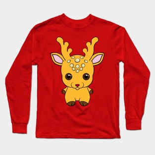 Golden Reindeer Long Sleeve T-Shirt